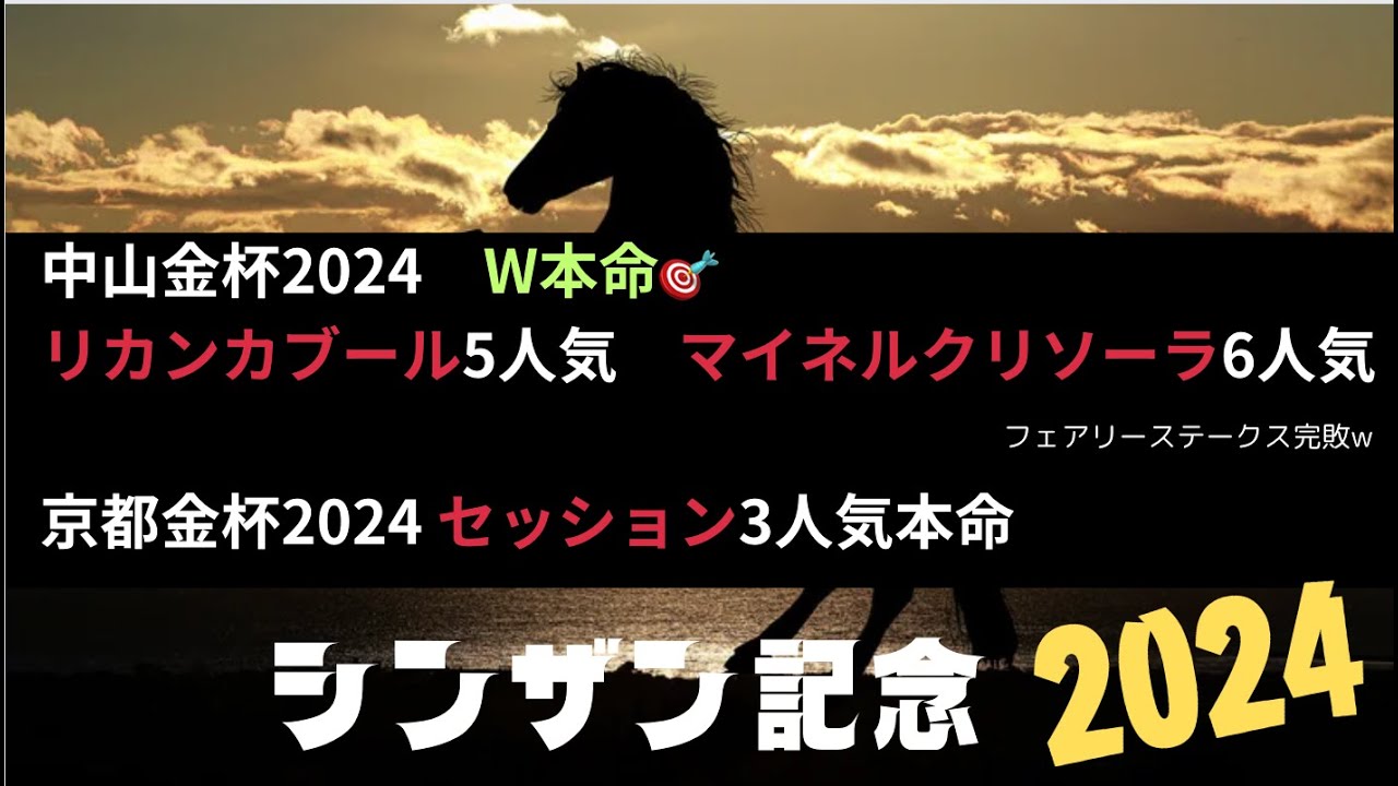 シンザン記念2024の競馬予想。サイン解読その他まとめ。