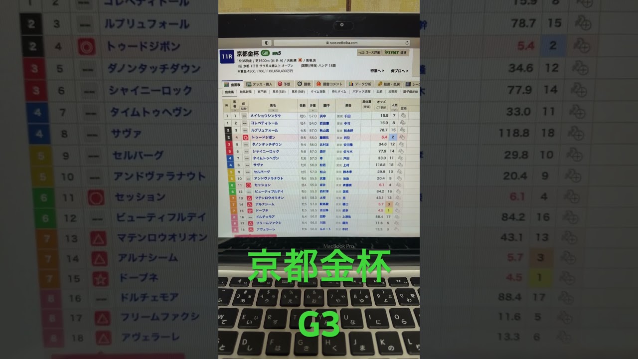 2024 京都金杯　予想と買い目　#競馬　#競馬予想　#京都　#京都金杯