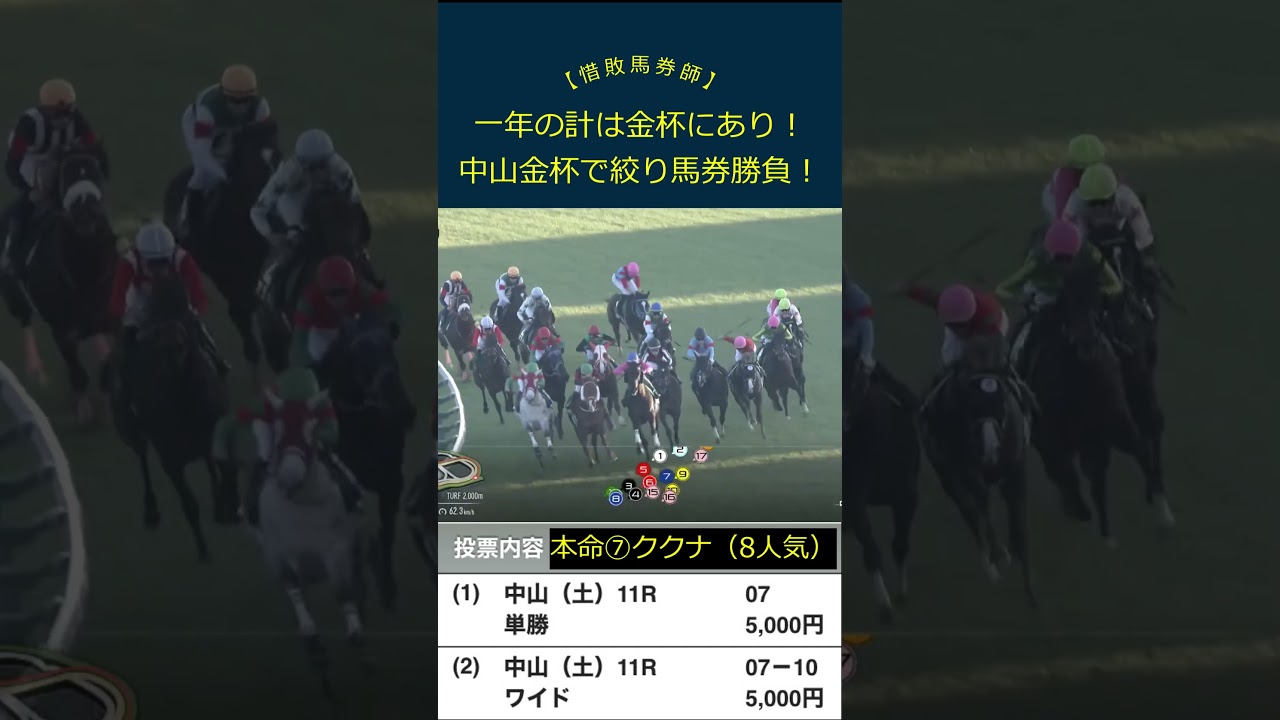 【初夢】新年一発目の中山金杯、いきなり大当たりなるか…