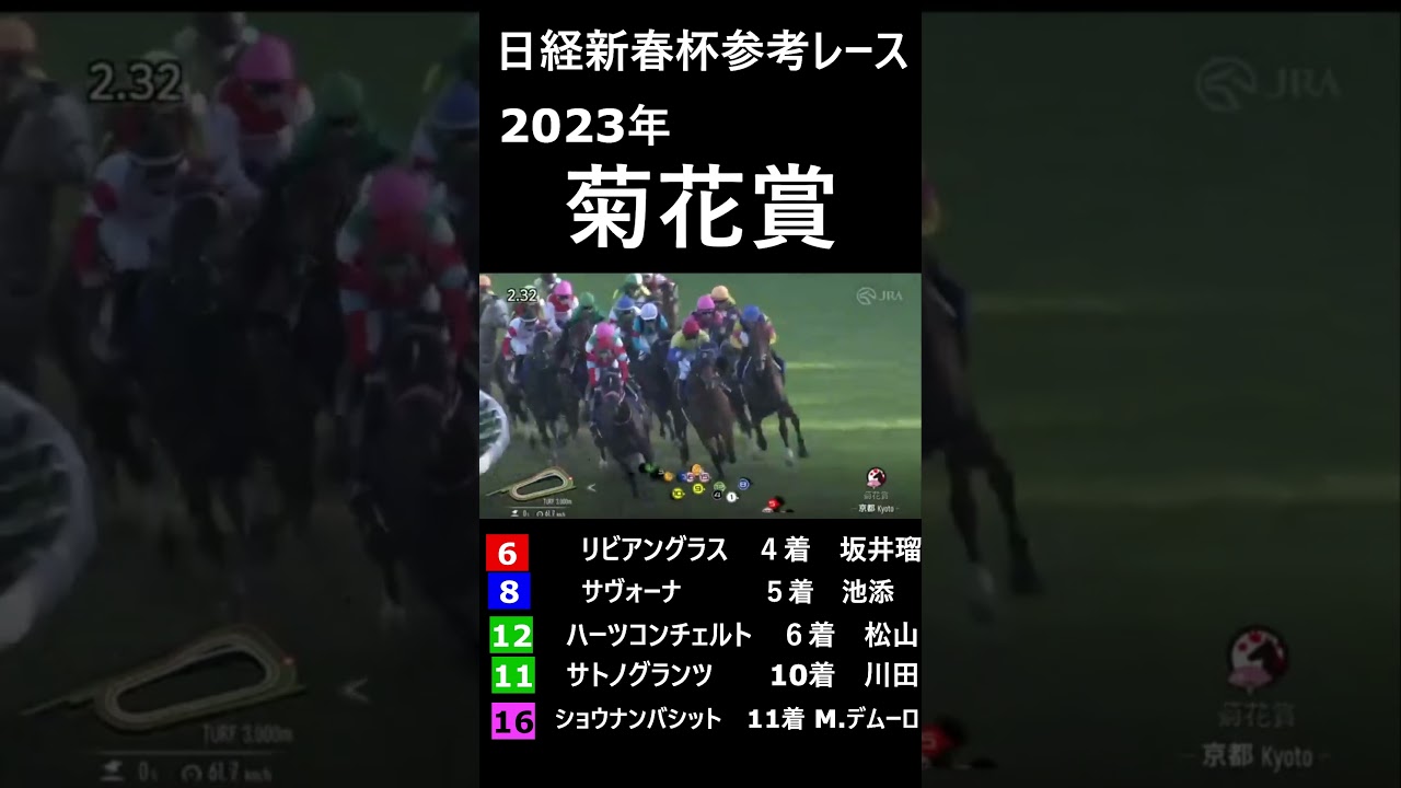 日経新春杯参考レース 菊花賞 　#shorts