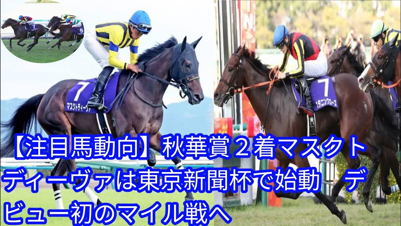 【注目馬動向】秋華賞２着マスクトディーヴァは東京新聞杯で始動[Japan news]　デビュー初のマイル戦へ