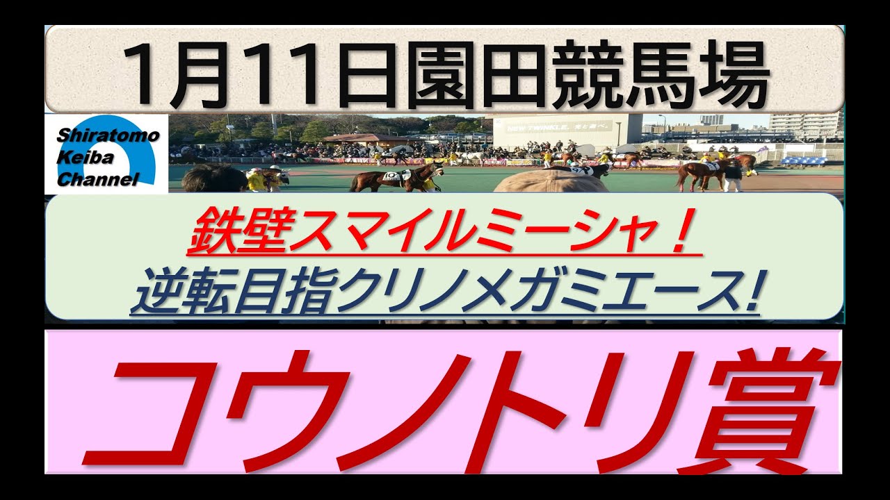 【競馬予想】重賞・コウノトリ賞！～２０２４年１月１１日 園田競馬場 ：１－２４