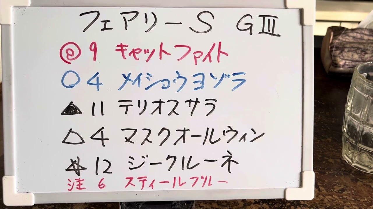 フェアリーＳ!とどちちゃんねる？競馬！