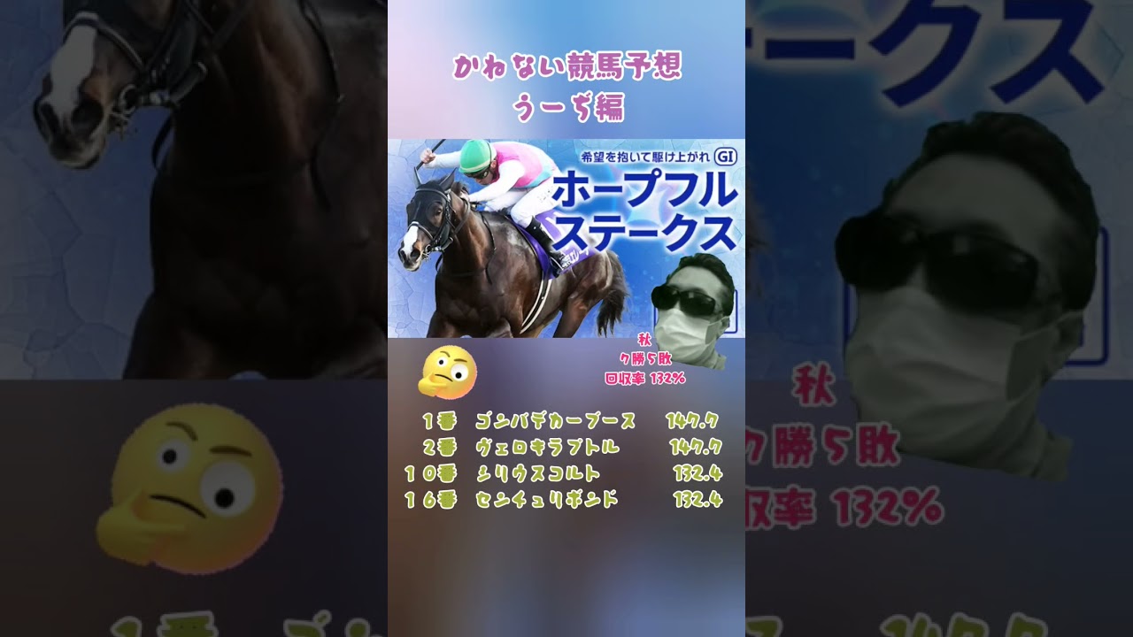 かねない競馬予想【ホープフルＳ】うーぢ編