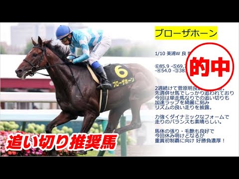 日経新春杯2024予想【破壊力 抜群の絶対に買うべき1頭】重賞で驚愕のゴボウ抜き！