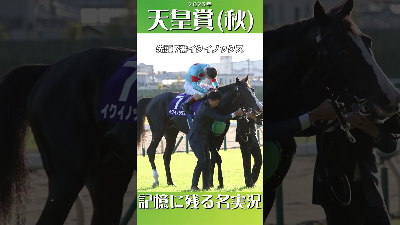 【競馬】2023年 天皇賞(秋) 後世に残る名実況【イクイノックス】#shorts