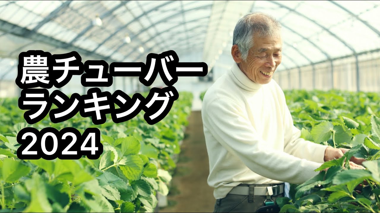 【農業】農チューバー登録者数ランキング2024【家庭菜園】1/12集計