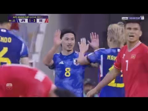 南野拓実のゴール、日本 4-2 ベトナム、AFCアジアカップ2023カタールグループステージ
