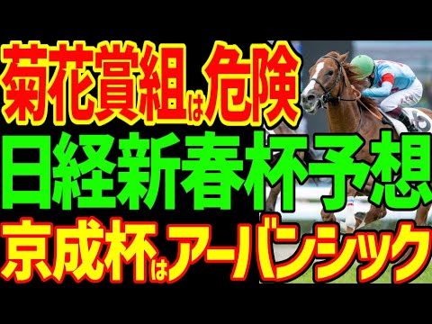【京成杯、日経新春杯予想】菊花賞組のサトノグランツ、サヴォーナ、リビアングラス、シンリョクカは危険？京成杯はアーバンシック！？2024年日経新春杯、京成杯予想動画【競馬ゆっくり】【私の競馬論】