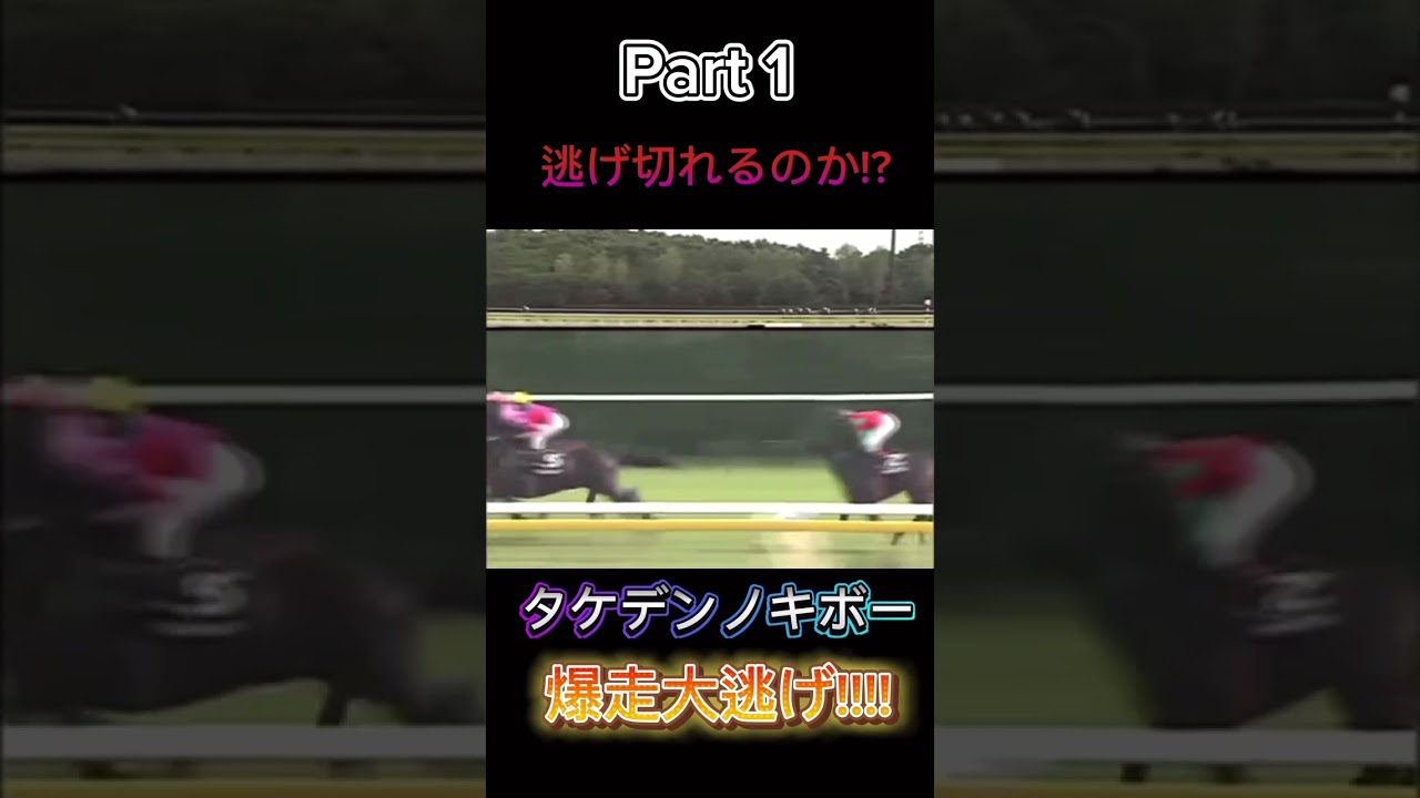 part1【大爆走】タケデンノキボーは逃げ切れるのか!?#shorts #競馬 #part #part1 #part2