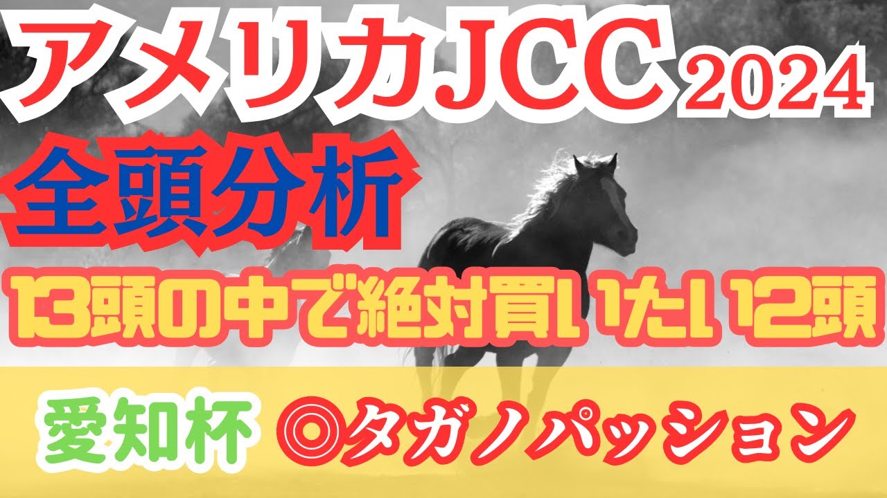 【AJCC2024】中長距離路線で活躍した馬たちが激突！その中でも特に買いたい2頭とは？【全頭分析】