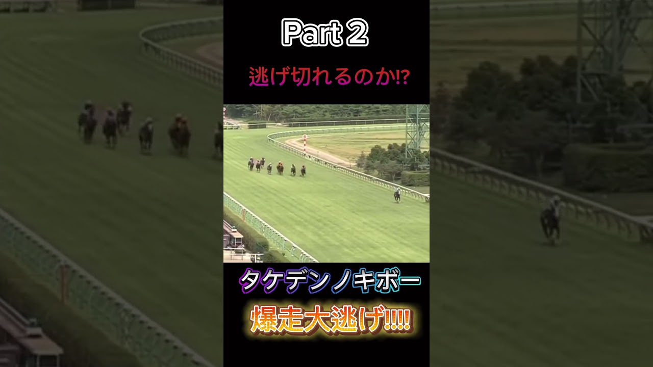 part2【大爆走】タケデンノキボーは逃げ切れるのか!?#shorts #競馬 #part #part1 #part2