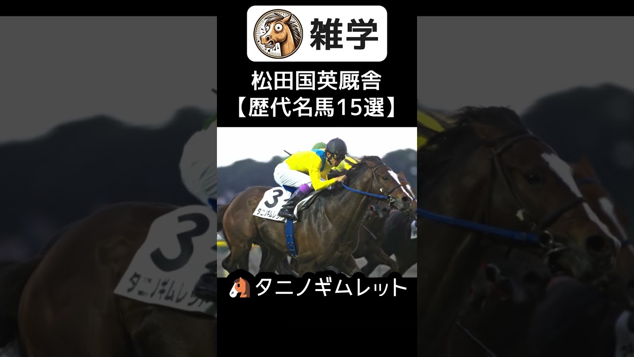 松田国英厩舎【歴代名馬15選】 #雑学 #競馬