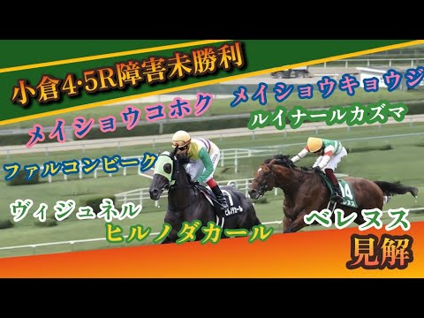 1/13 【競馬障害レース】小倉4·5R障害未勝利 見解
