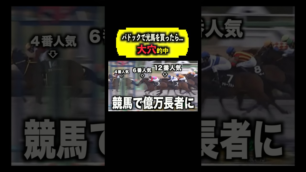 【競馬】パドックで光馬を買ったら…