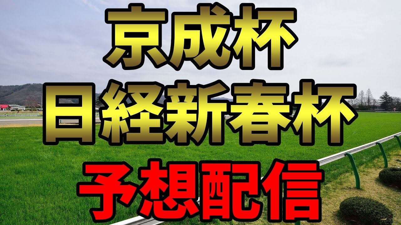 【重賞】新春日経賞＆京成杯予想配信【2連チャン】
