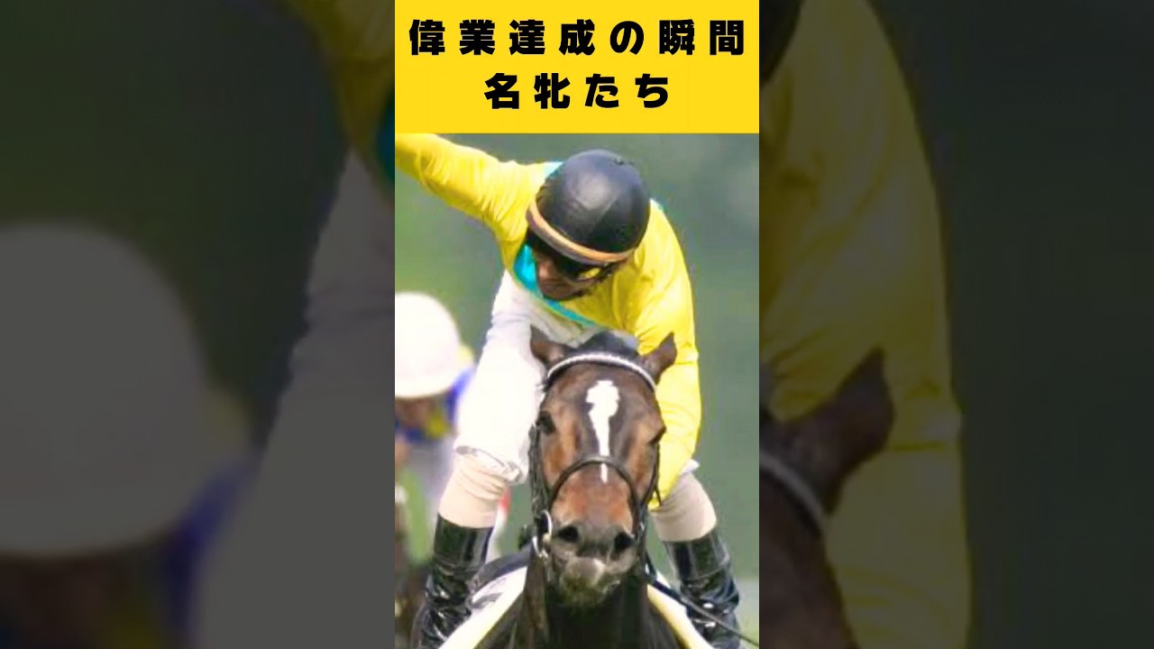 偉業達成の瞬間の名牝たち