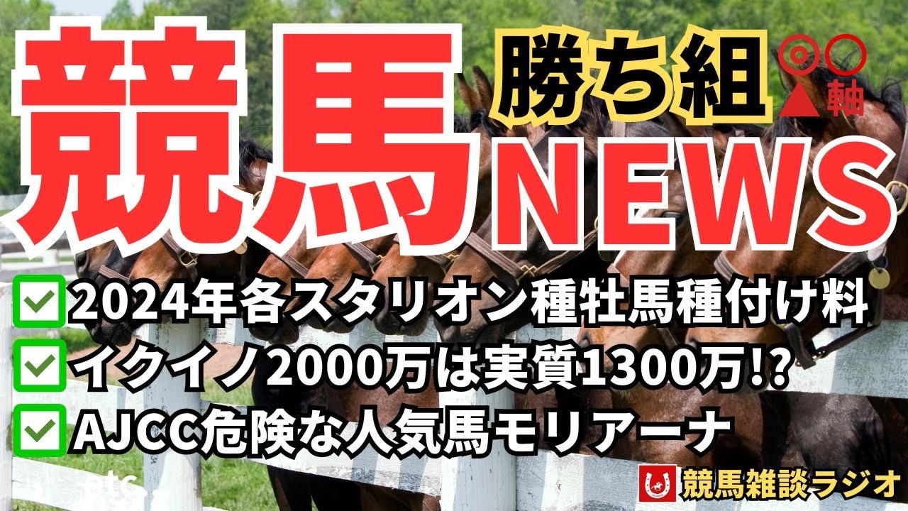 【雑談】2024年大手スタリオン種牡馬の種付け料について語ってみた【競馬雑談ラジオ #126】