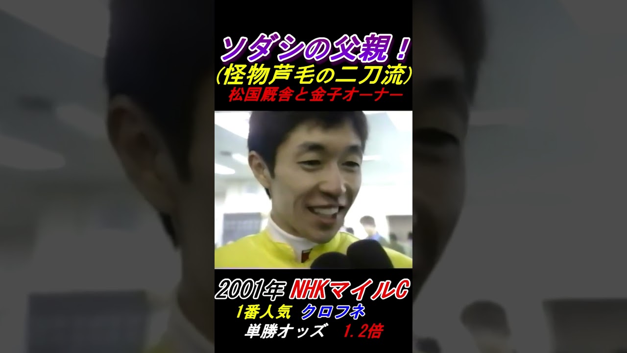 【ソダシの父！】クロフネ初G1制覇の勝利ジョッキー(武豊)インタビュー NHKマイルカップ(2001年)クロフネ号 #ソダシ #クロフネ #武豊