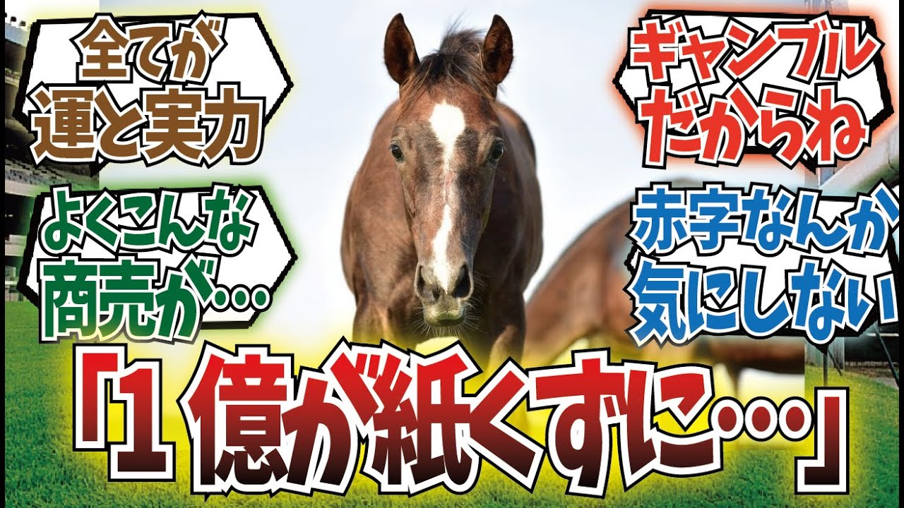 「馬主さんセリで大損しすぎでは？」に対するみんなの反応集