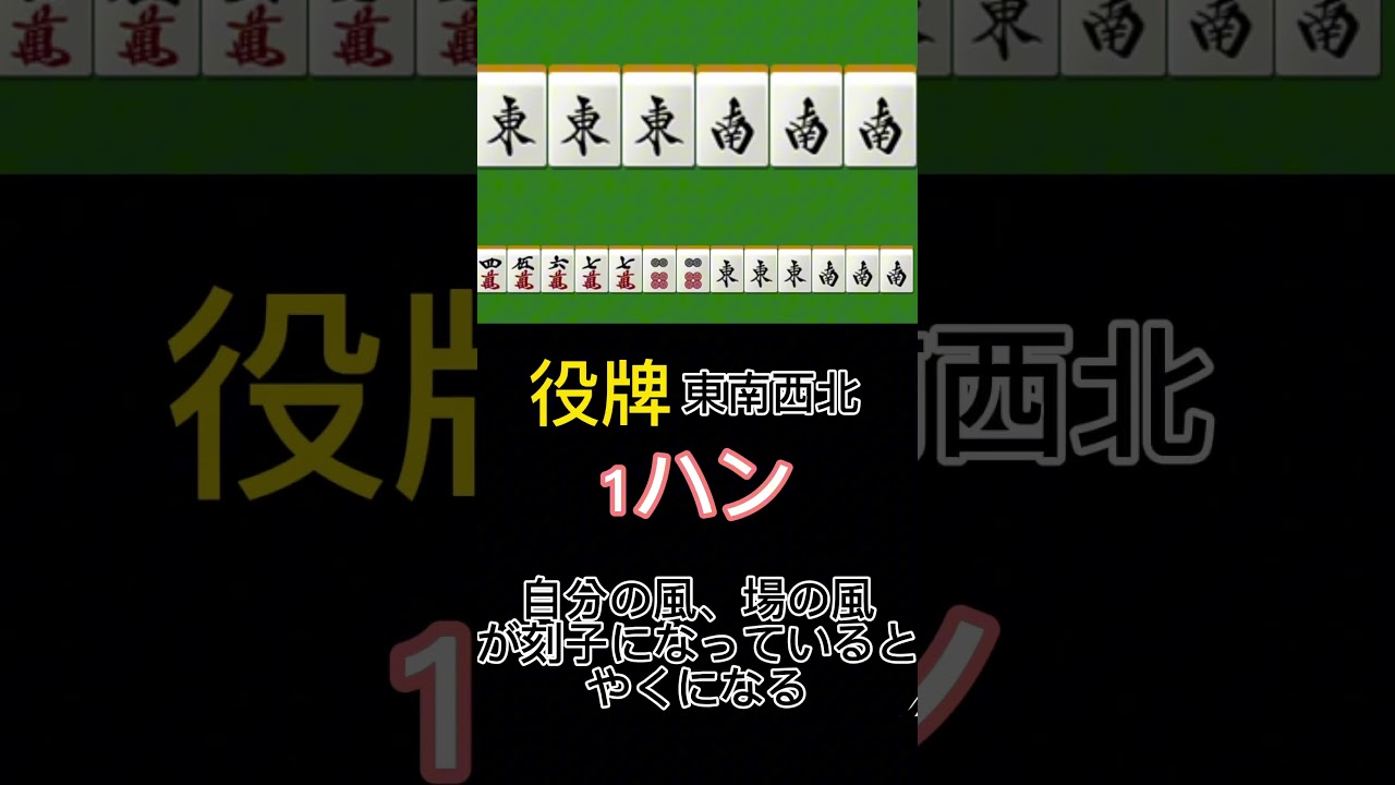 ［まる］麻雀2章2話　役part2#麻雀 #shorts