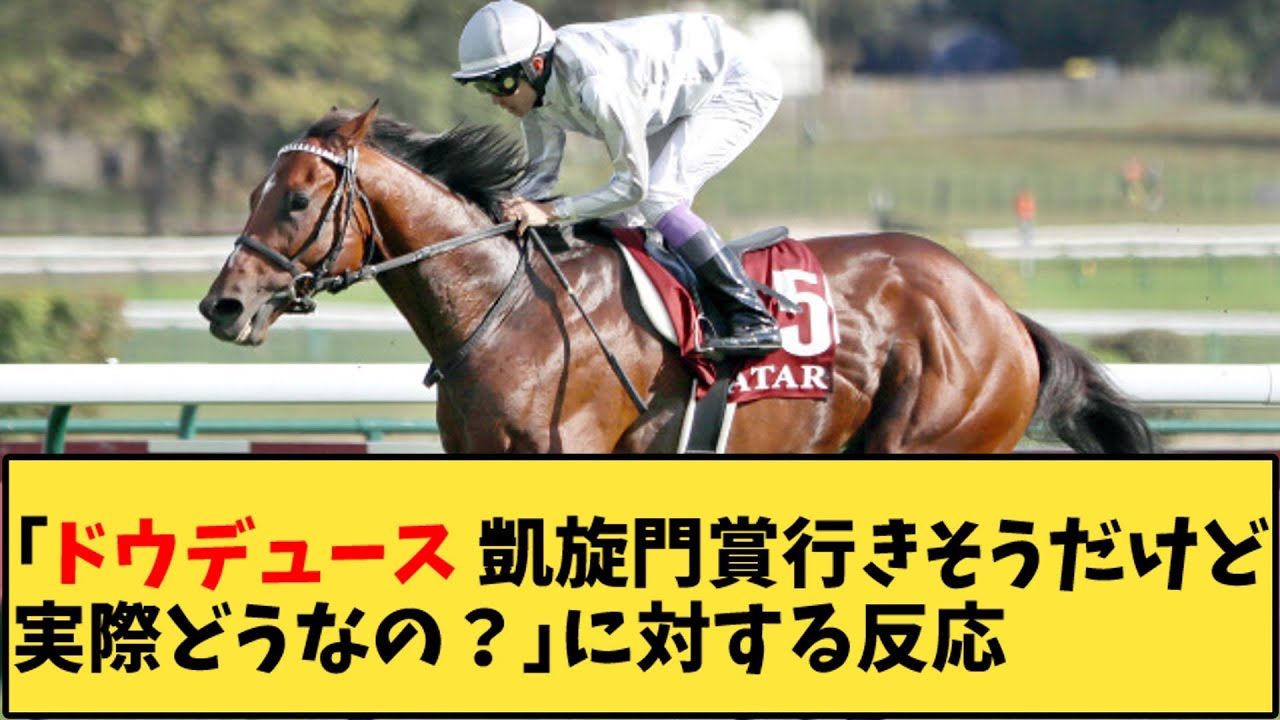 【競馬】「ドウデュース 凱旋門賞行きそうだけど実際どうなの？」に対する反応【反応集】