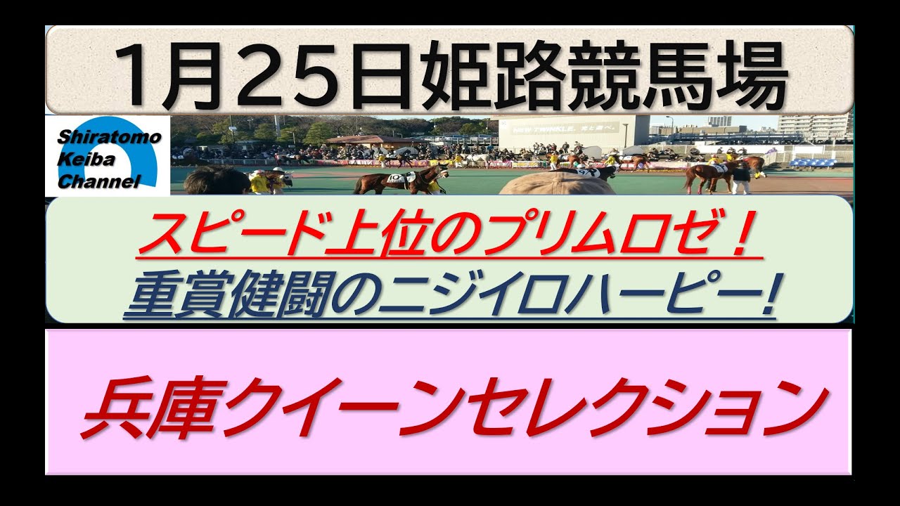 【競馬予想】重賞・兵庫クイーンセレクション！～２０２４年１月２５日 姫路競馬場 ：１－５１