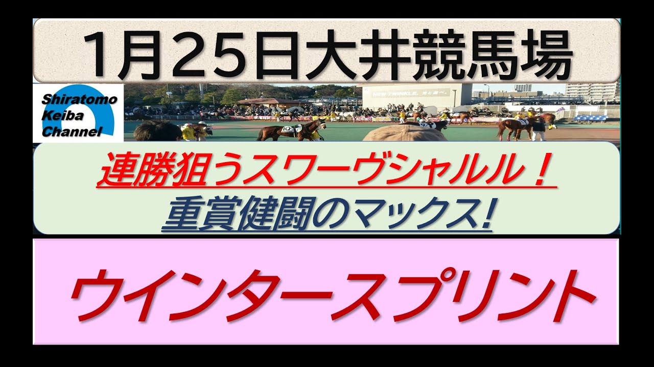 【競馬予想】準重賞・ウインタースプリント！～２０２４年１月２５日 大井競馬場 ：１－５０
