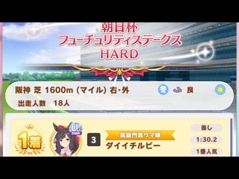 【ウマ娘】ダイイチルビー/レジェンドレース(新衣装ミホノブルボン)・朝日杯フューチュリティステークス(阪神芝1600m)1着