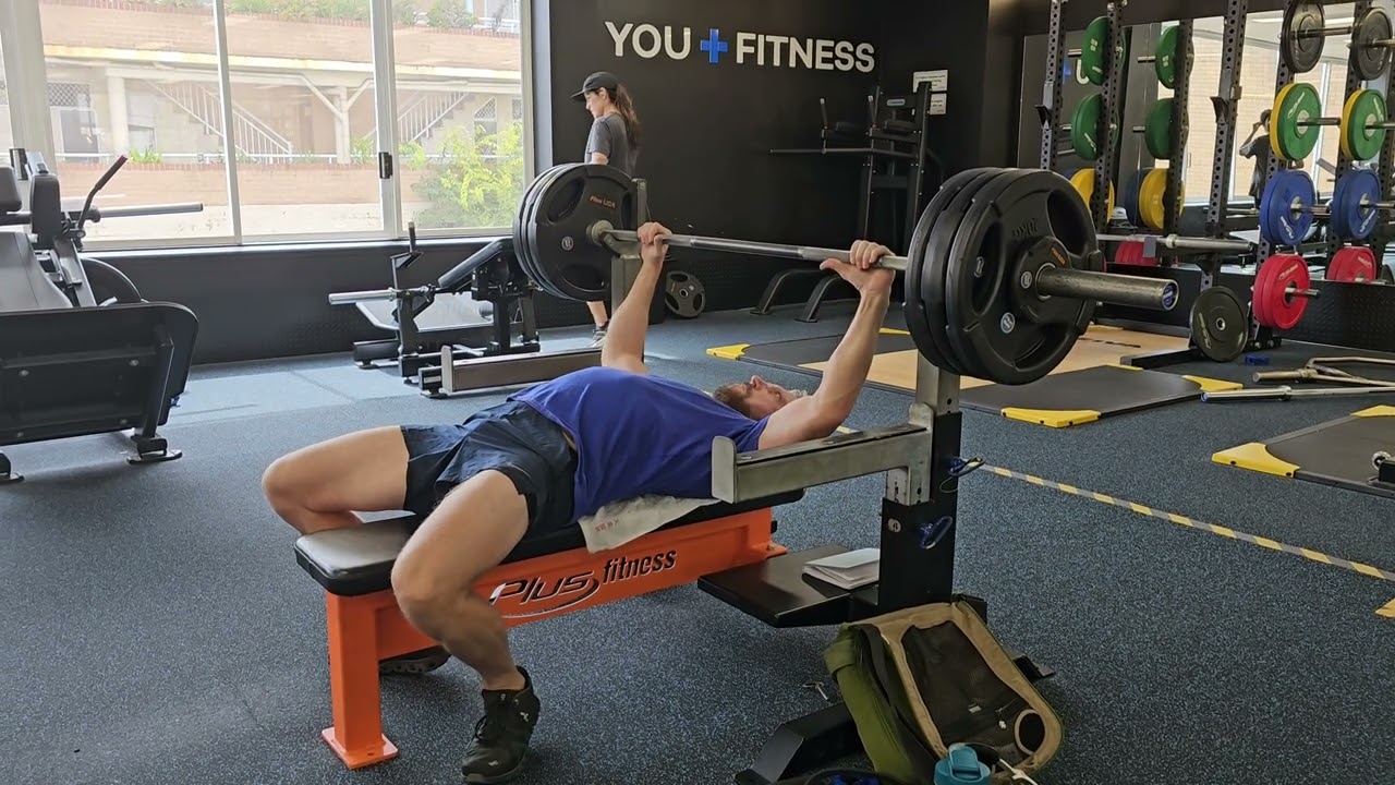 Benching more than 3 plates.