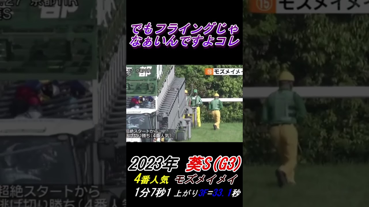 【伝説のスタートダッシュ！】武豊：年賀状にしたい♪ パトロールビデオも公開！葵ステークス(2023年) モズメイメイ号 #武豊 #モズメイメイ