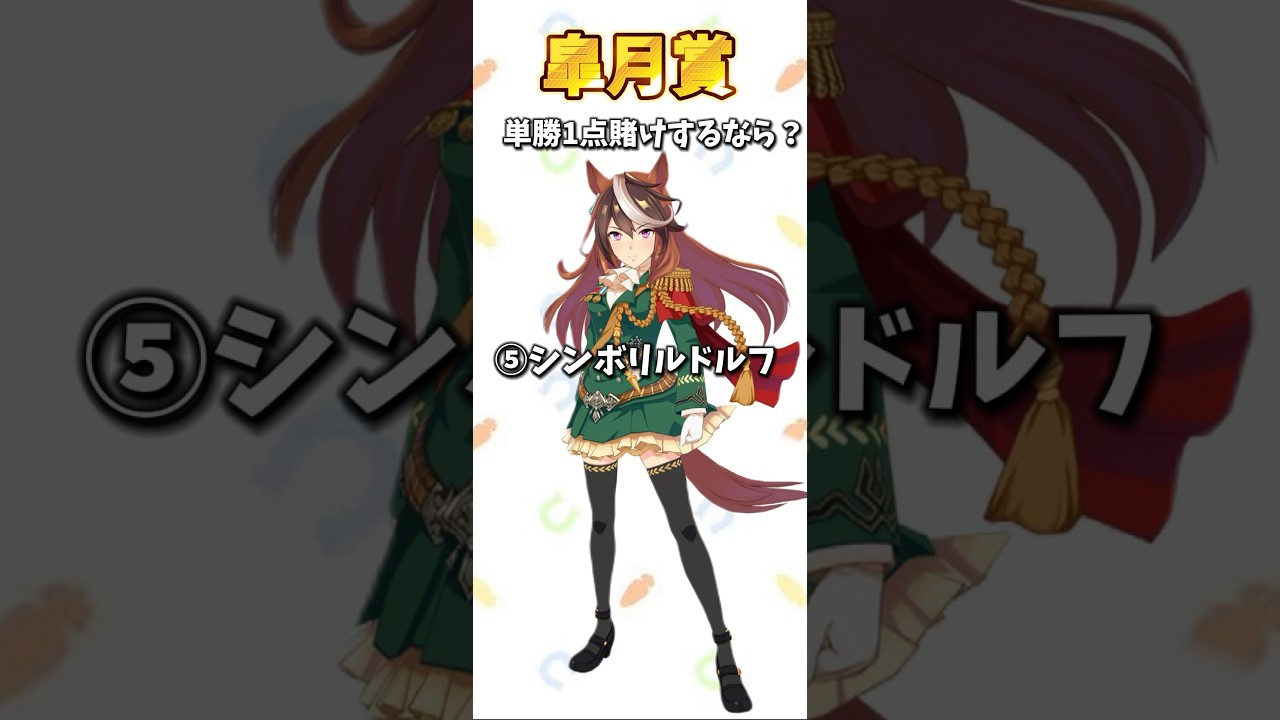 【競馬】どの競走馬に単勝1点賭けする？【ウマ娘】#shorts #競馬 #皐月賞 #ウマ娘  #アグネスタキオン #テイエムオペラオー #ゴールドシップ #トウカイテイオー #シンボリルドルフ