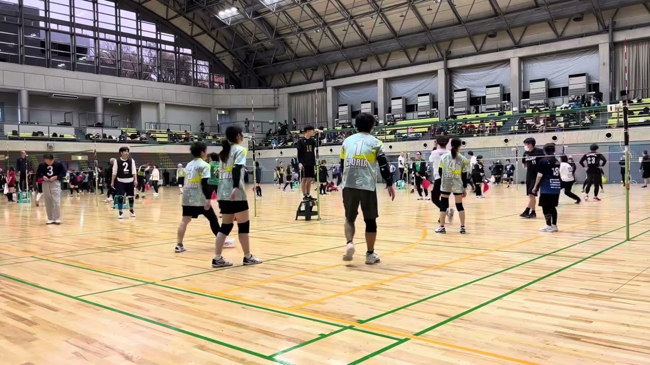 2024.1.21 大阪府会長杯兼府民スポレク大会　GLORIA2 vs yellow peace 2セット目