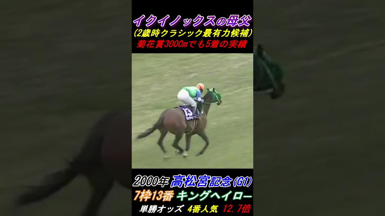 【イクイノックスの母父！】調教師が男泣き！マヤノトップガンやデュランダルを育てた名伯楽･坂口正大！ 高松宮記念(G1･2000年) キングヘイロー号 #イクイノックス #マヤノトップガン