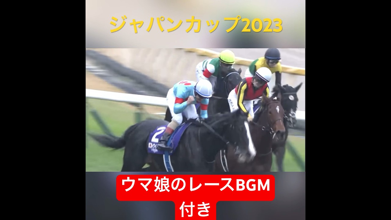 ジャパンカップ2023年にウマ娘のレースBGM(凱旋門賞編)を付けたらカッコ良すぎる件 #イクイノックス #ルメール