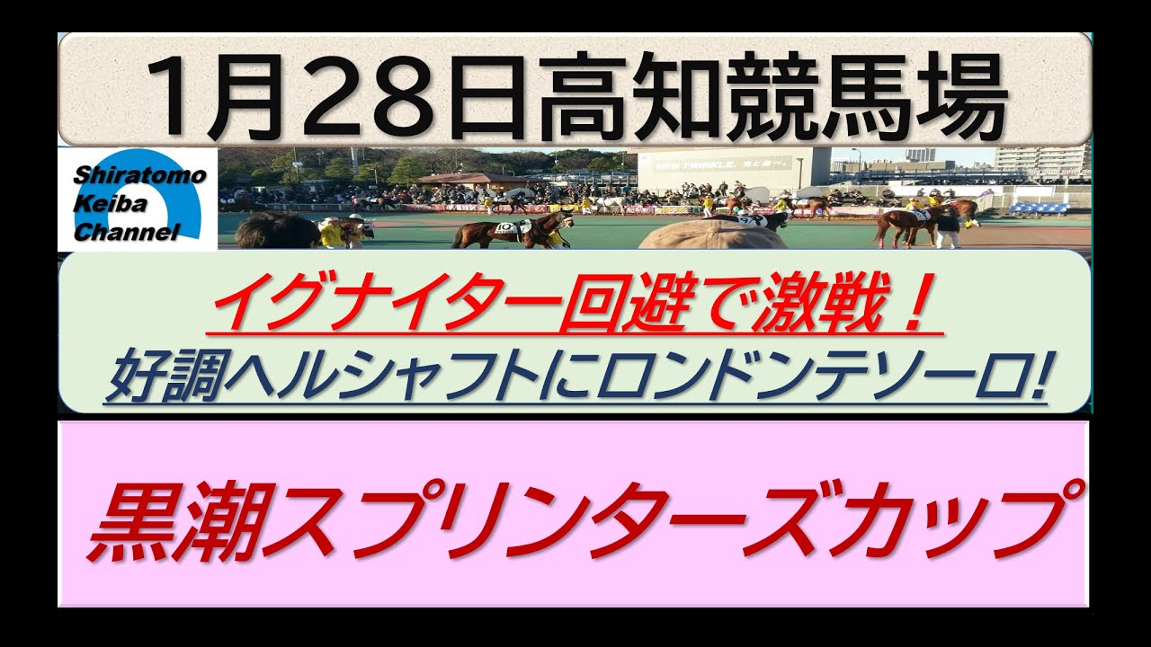 【競馬予想】重賞・黒潮スプリンターズカップ！～２０２４年１月２８日 高知競馬場 ：１－５７