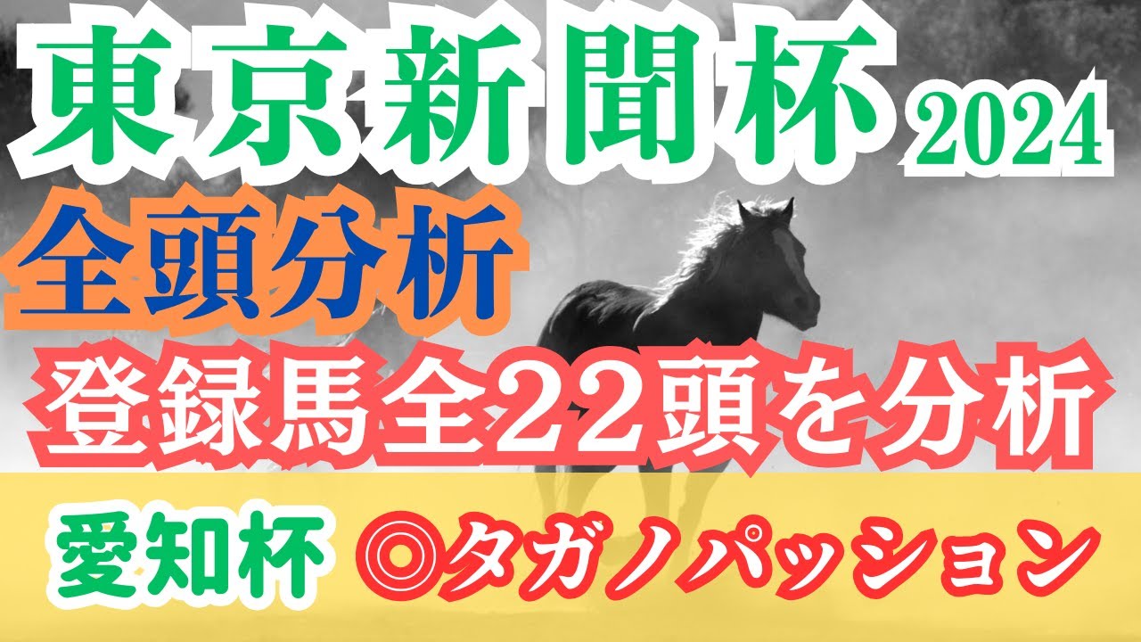 【東京新聞杯2024全頭分析】好メンバー揃い踏み！登録の22頭で買える馬とは？