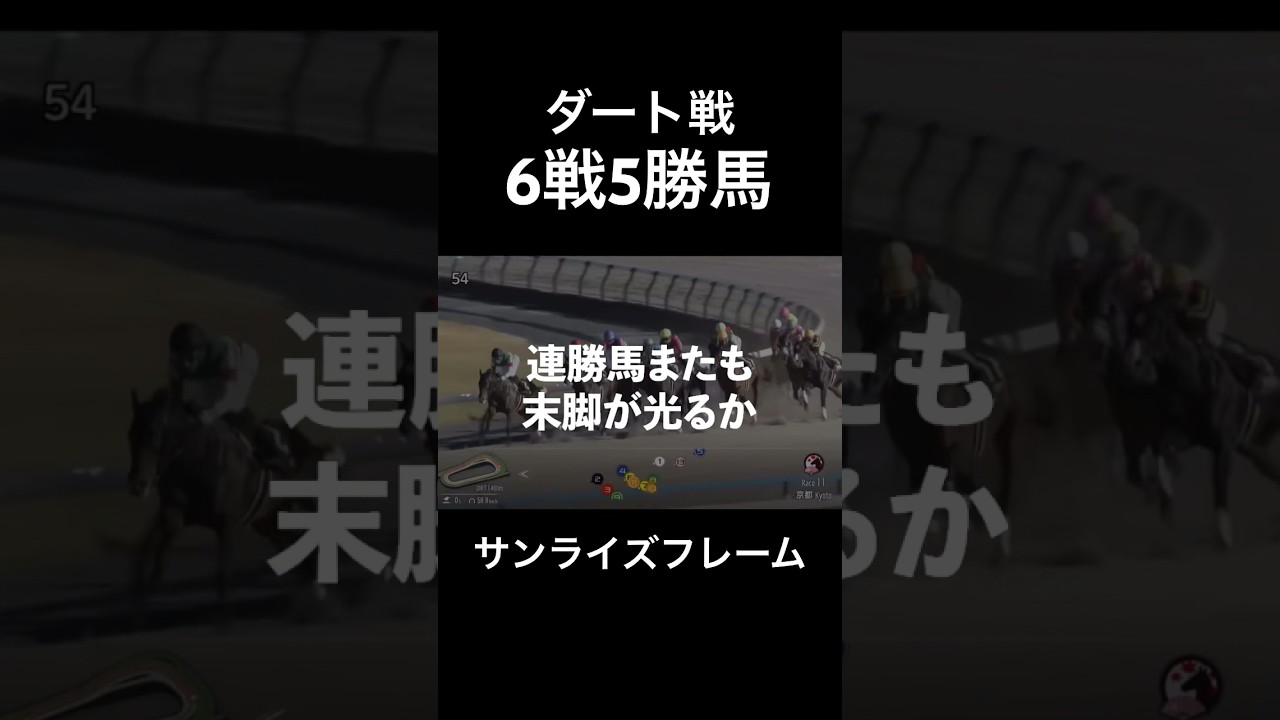 【サンライズフレーム】ダート戦6戦5勝馬またも末脚をいかしてフェブラリーステークスの切符へ#競馬 #根岸ステークス #フェブラリーステークス