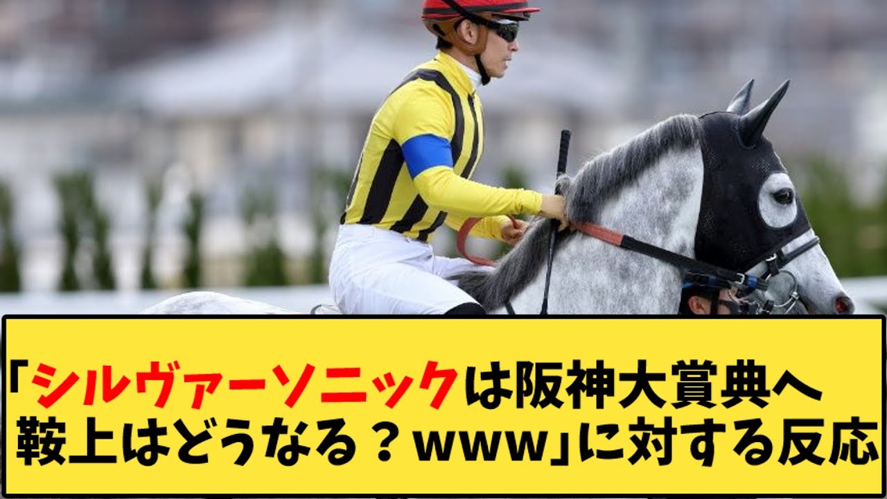 【競馬】「シルヴァーソニックは阪神大賞典へ鞍上はどうなる？www」に対する反応【反応集】