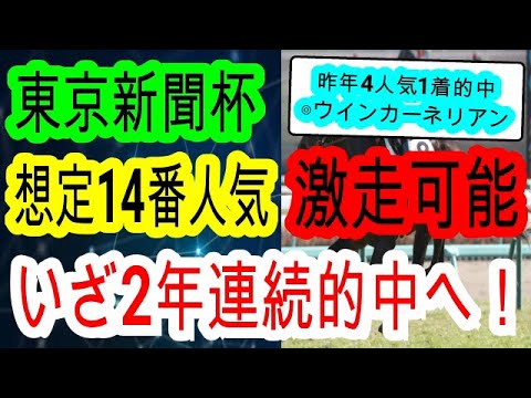 【競馬予想】東京新聞杯2024　マスクトディーヴァは危険！？　過小評価されている展開向く実績馬はこの馬だ！！