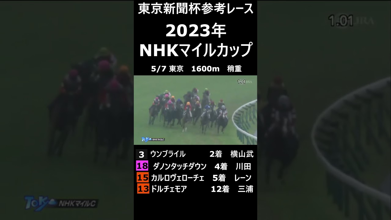 東京新聞杯参考レース NHKマイルカップ