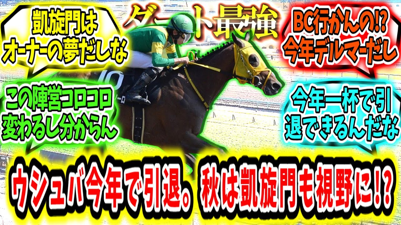 『ウシュバテソーロ今年で引退。秋は凱旋門賞も視野に!?』に対するみんなの反応【競馬の反応集】