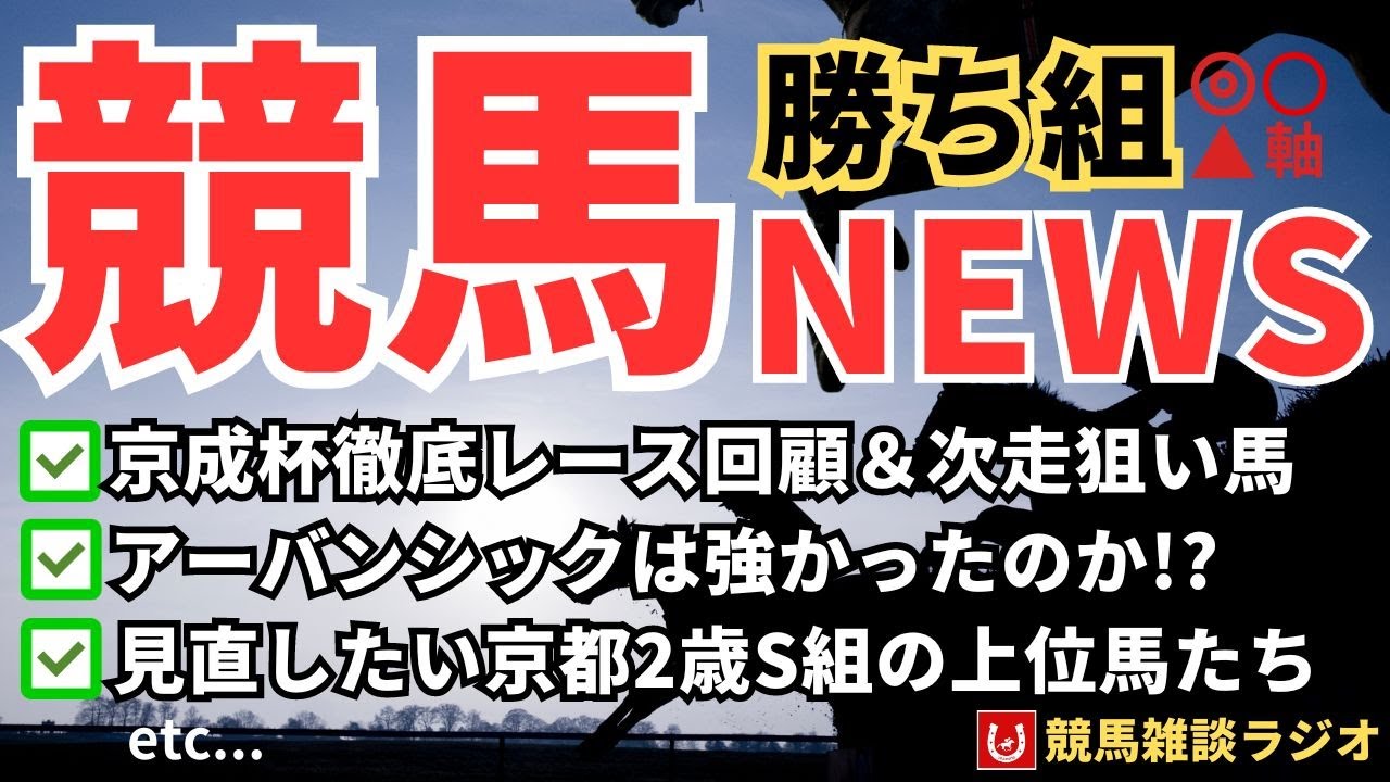 【レース回顧】ラップから読み解く！京成杯レース徹底回顧【競馬雑談ラジオ #125】