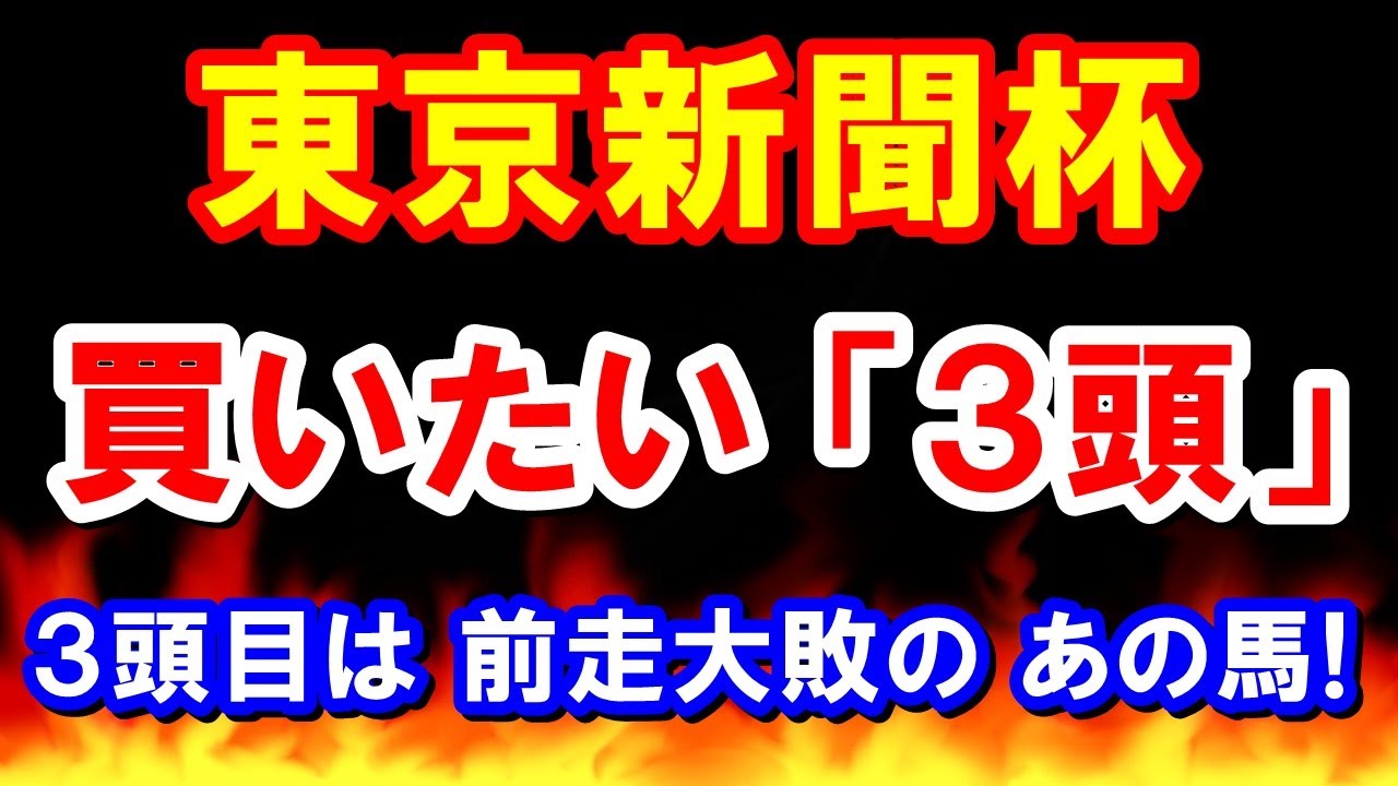東京新聞杯 2024 【買いたい３頭】 ３頭目は 前走大敗の あの馬！
