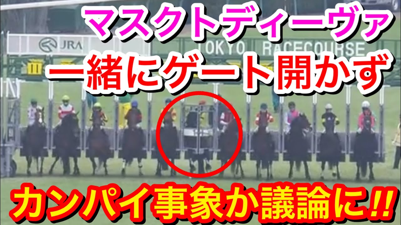 【東京新聞杯2024】マスクトディーヴァのゲートだけ開くのが遅かった！これはカンパイ事象なのか？【競馬の反応集】