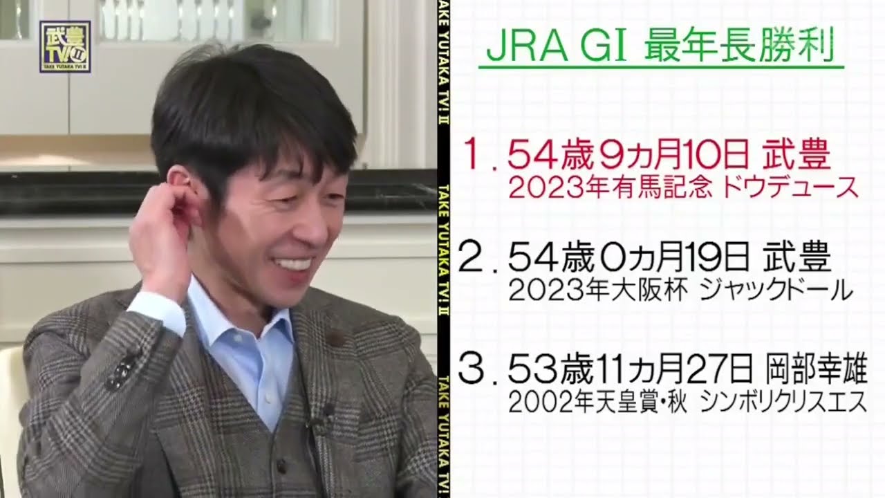 武豊TV！II 2024年01月28日 ジョッキー新年会 & 有馬記念
