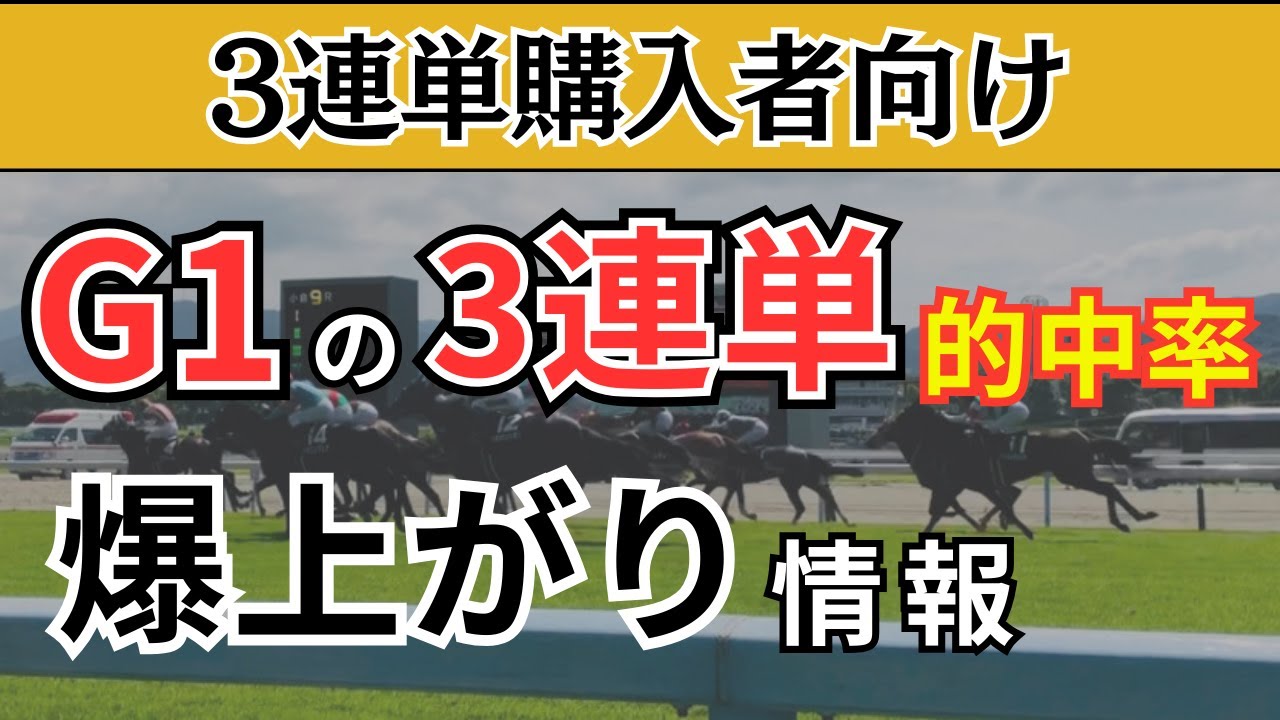【G1 馬券術】みんなが知っているようで知らないG1の3連単的中率を上げる情報 #競馬 #競馬検証 #必勝馬券