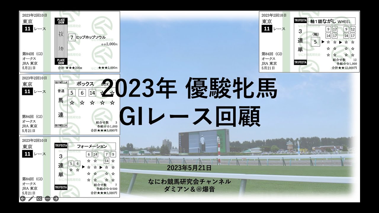 【競馬】2023年5月21日 優駿牝馬(GI) レース予想回顧