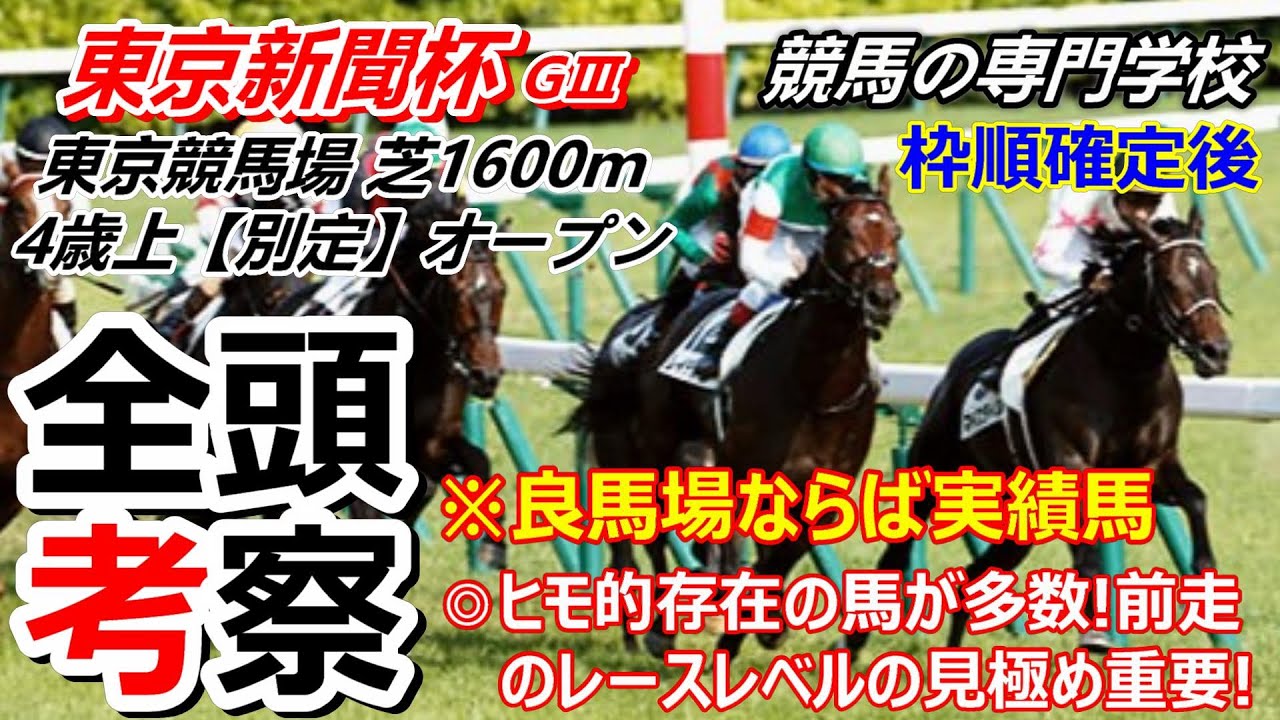 【東京新聞杯2024】全頭考察 扱いの難しい前走金杯組 良馬場ならば実績馬が強い