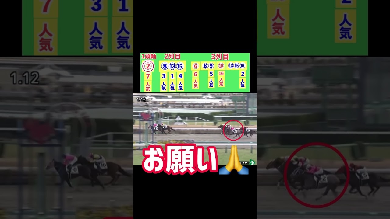 【2024.1.7】中山1R7人気的中🎯#shorts #競馬予想 #穴馬